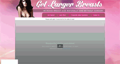 Desktop Screenshot of getlargerbreasts.com